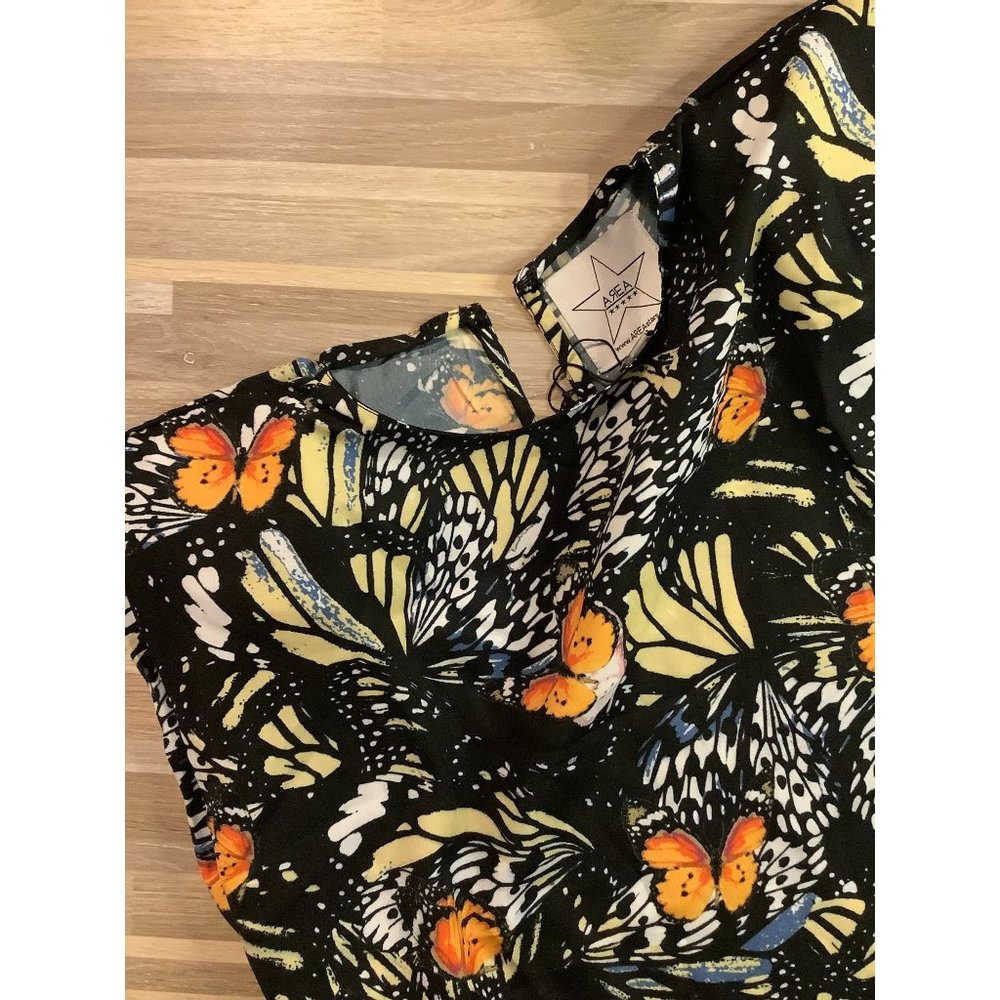 NWT Area Stars Butterfly Pattern Sleeveless Women's Shirt, Size Medium